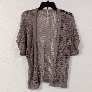 Willow & Clay Open Cardigan in Taupe